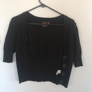 Black cardigan